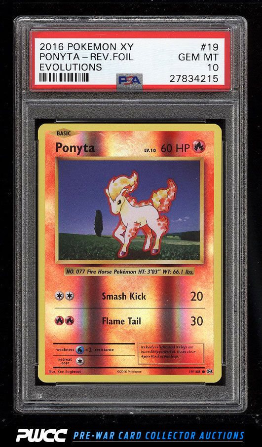 Auction Prices Realized Tcg Cards 2016 Pokemon XY Evolutions Ponyta