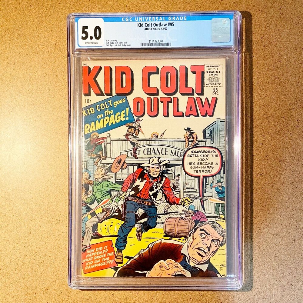 Kid Colt Outlaw 95 1960 Jack Kirby Rare Marvel Western