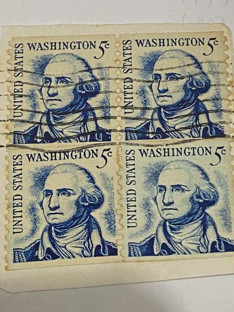 Washington 5 Cent Blue US Postage 1967