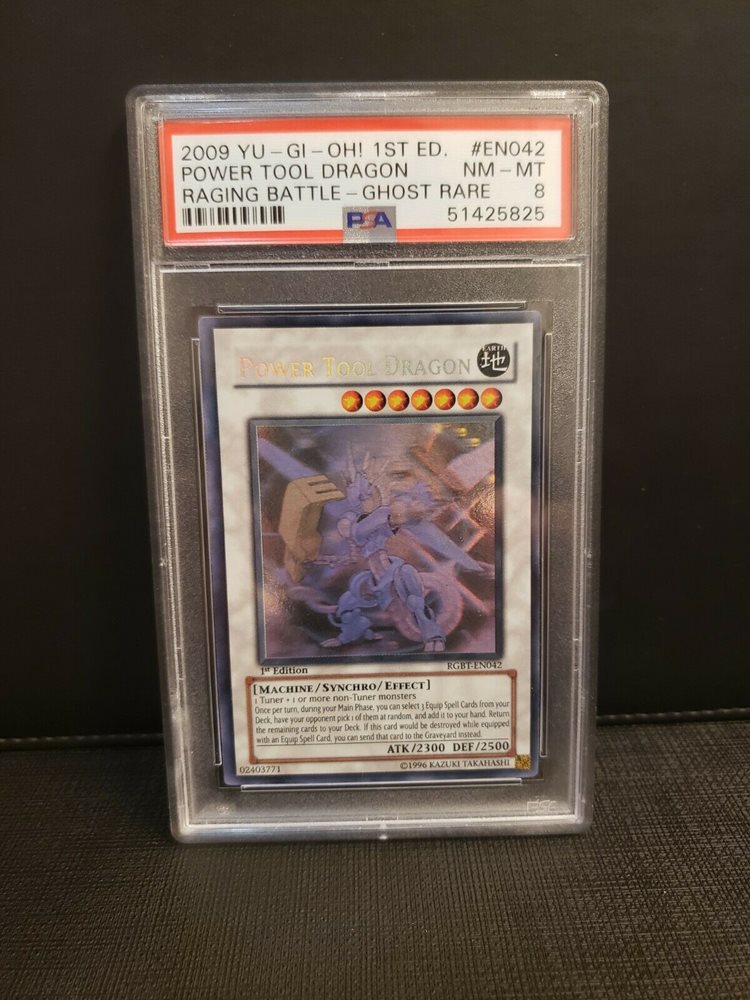 PSA 8 Power Tool Dragon RGBTEN042 Ghost Rare 1st Editi