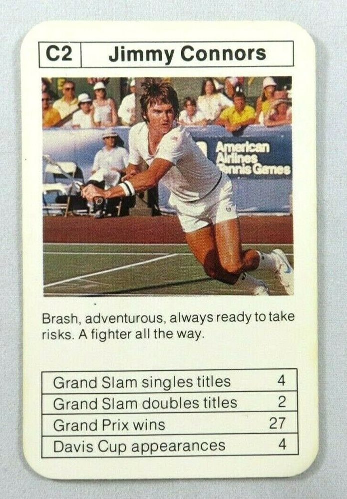 Jimmy Connors 1977 Sporting Aces Card C1 Psa Pop 0 Rar
