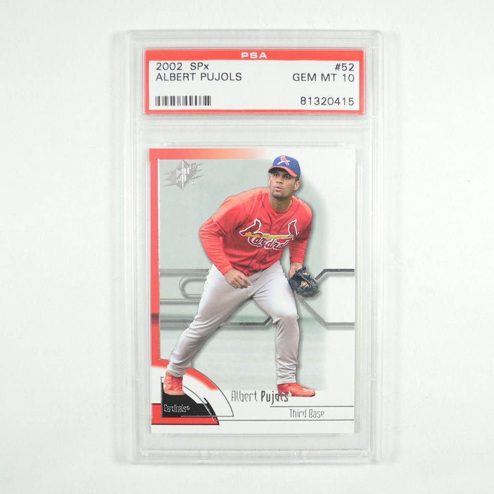 Auction Prices Realized Baseball Cards 2002 SPx Albert Pujols, image size:1000x1000