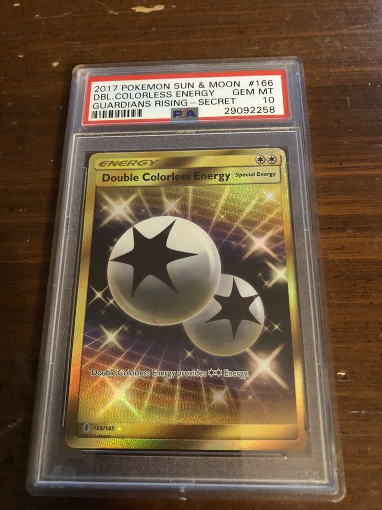 PSA 10 Double Colorless Energy Secret Rare Guardians Ri