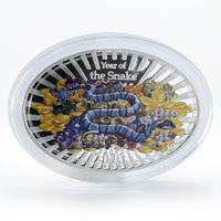 Niue 2 dollars Year of The Snake Chinese Lunar calendar silver coin 2013