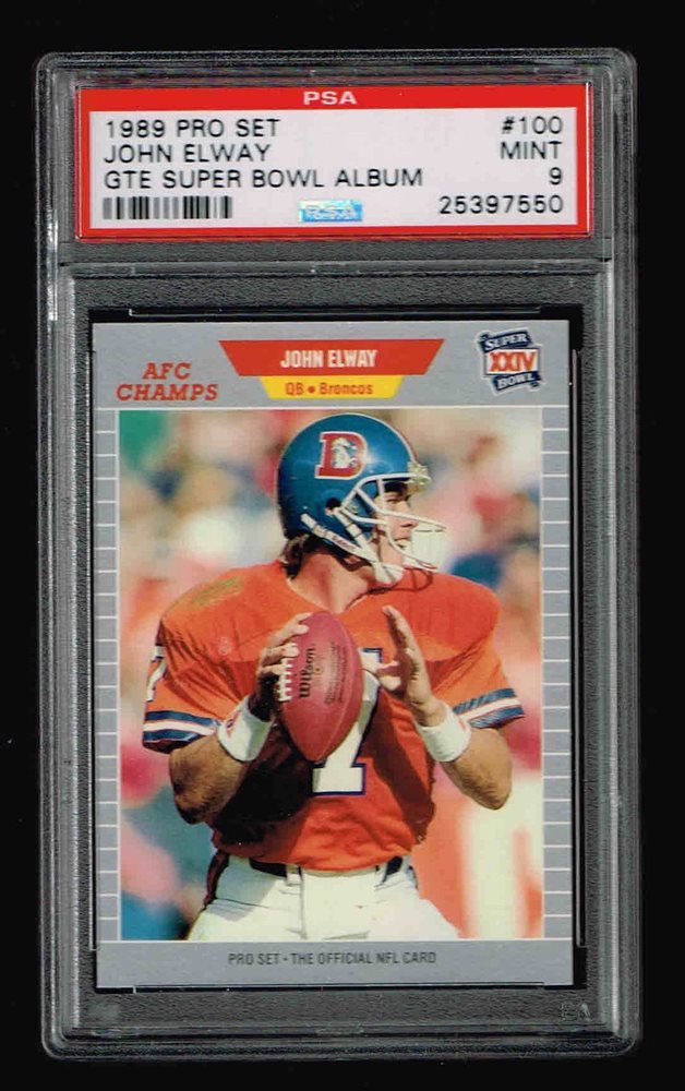 Auction Prices Realized Football Cards 1989 Pro Set Gte Super Bowl