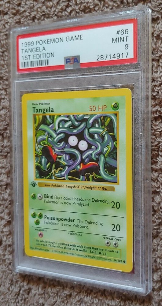 Tangela 66//102 shadowless pokemon card Base set