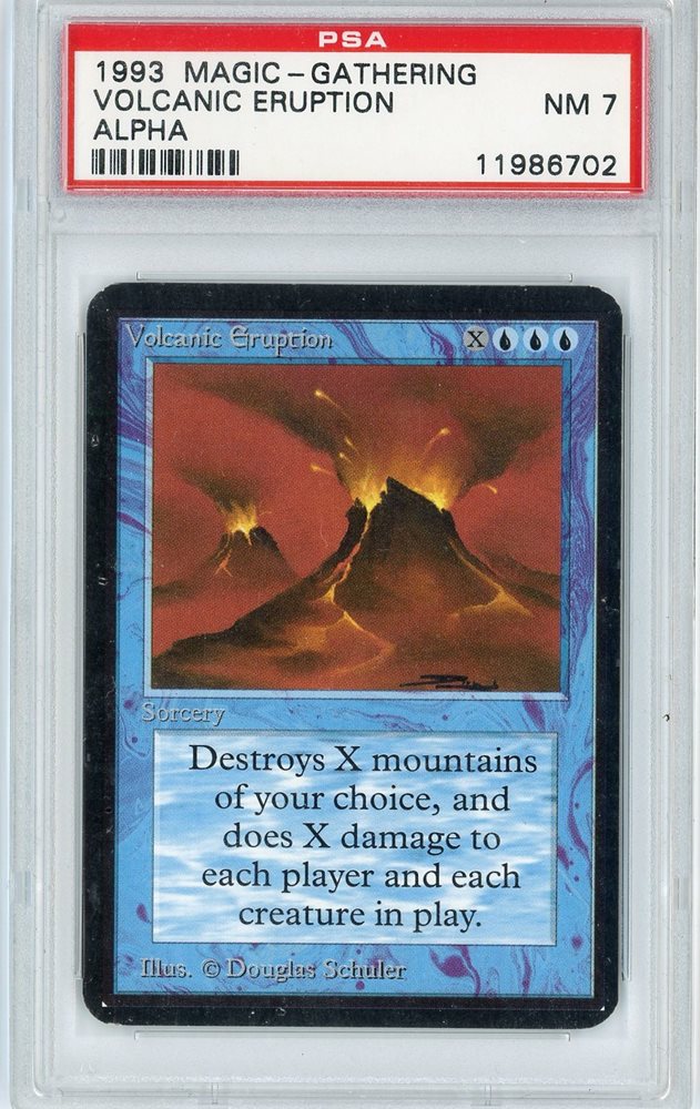 マジック：ザ・ギャザリング 1994 Volcanic  PSA 6 1994 Magic The Gathering Revised Volcanic Island | PSA