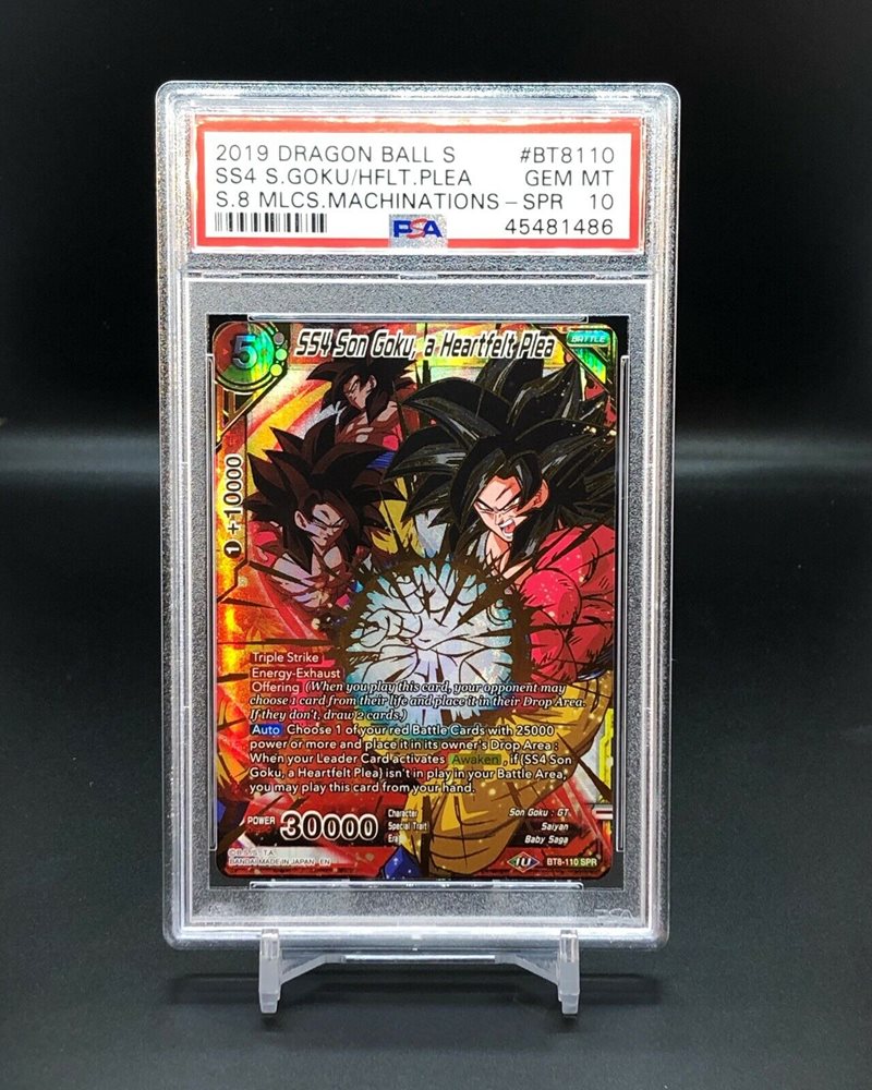 SS4 Son Goku Dragon ball Super TCG SR New a Heartfelt Plea