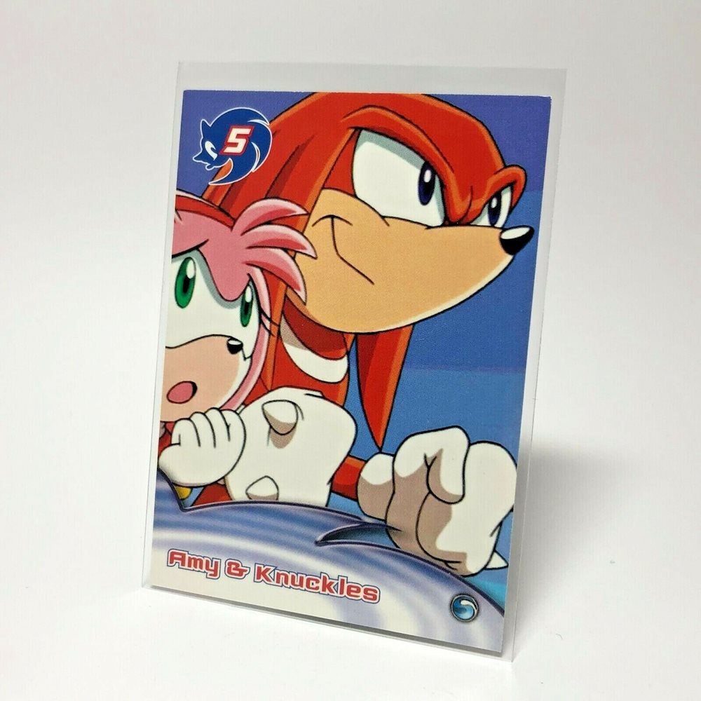 2004 SEGA Sonic X Trading Cards AMY ROSE & KNUCKLES 0