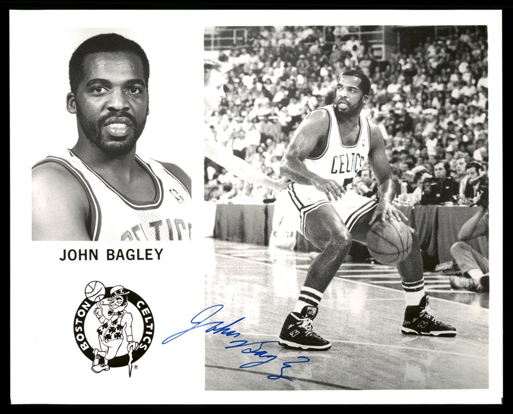 John Bagley Autographed Team Issued 8x10 Photo Boston C