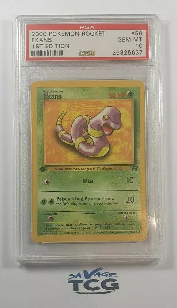 56//82 Pokemon Card. Ekins Team Rocket EX