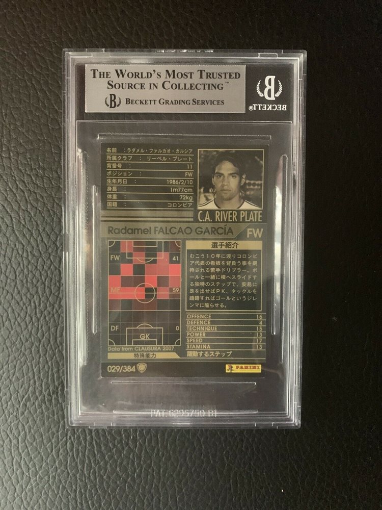 06 07 Panini Sega Wccf Falcao River Plate Rookie Card