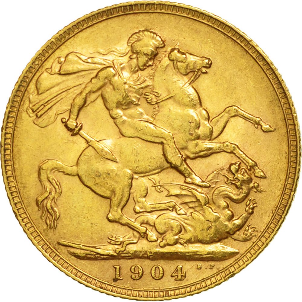 Random Date Australia Gold Perth P Sovereign .2354 oz Edward VII XF-AU