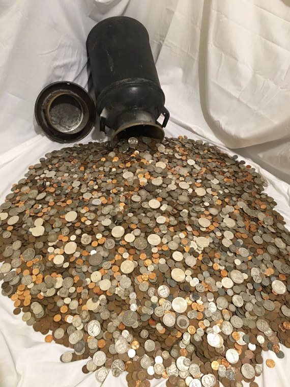 OLD ESTATE SALE SILVER COINS AND OLD US COINS