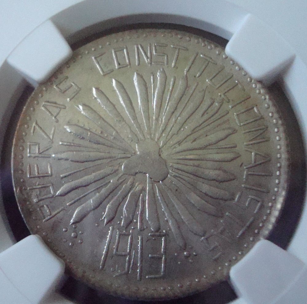 Mexico Rare 50 Cent Revolutionary Silver Coin Parral Ch
