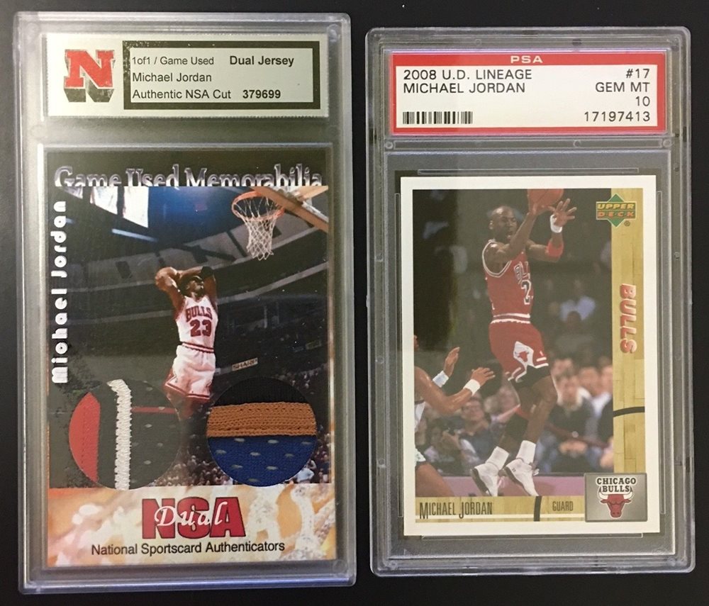 2008 UD Lineage Mr June #MJ-11 Michael Jordan PSA 8 (7 in