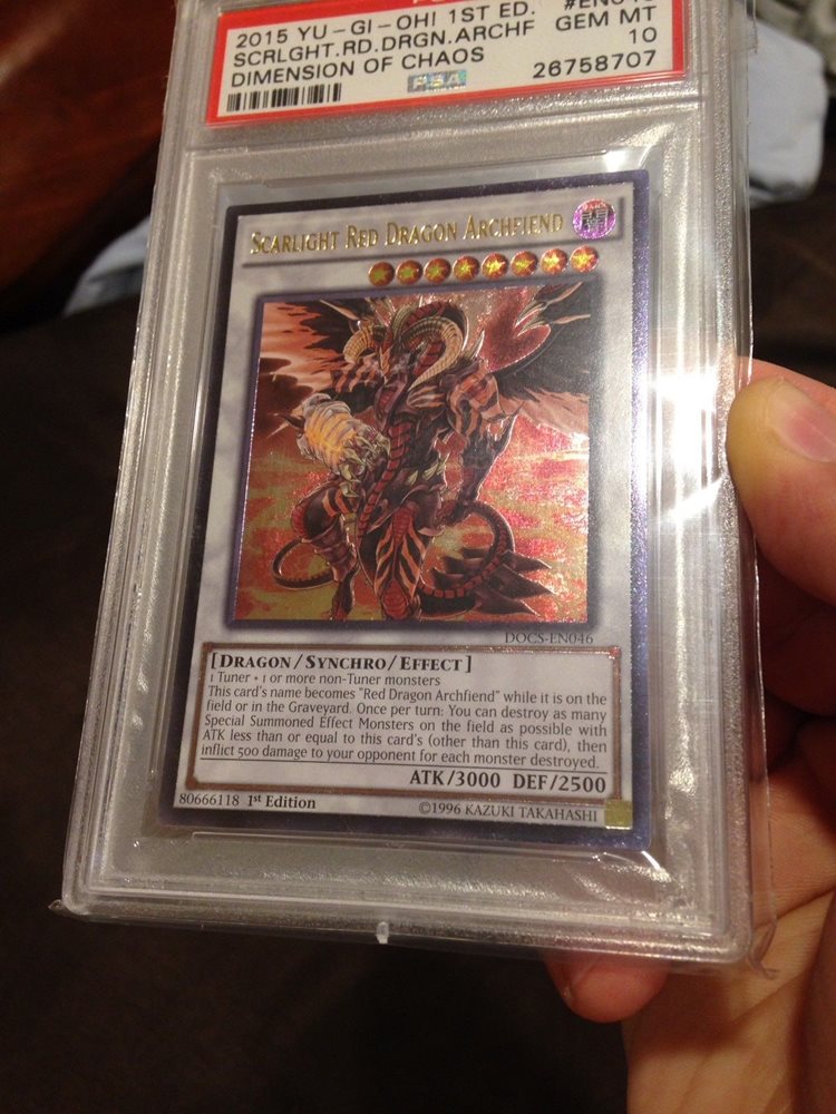 Yugioh PSA 10 Scarlight Red Dragon Archfiend Ultimate R