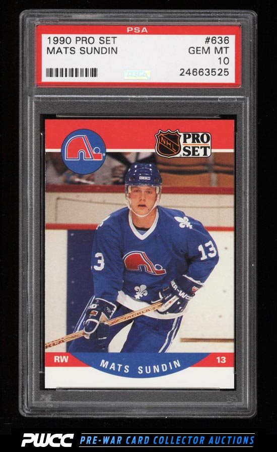 Auction Prices Realized Hockey Cards 1990 Pro Set Mats Sundin