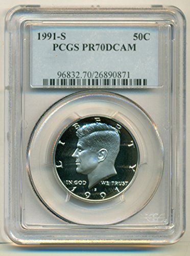 1992 S 50C Kennedy Half Dollar Proof PCGS PR70DCAM
