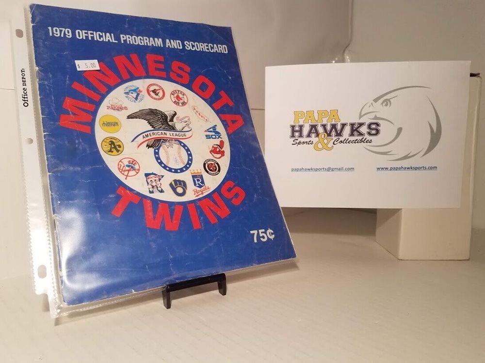 1979 Minnesota Twins Official Program and Scorecard