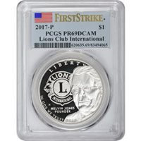 2009-P Louis Braille Silver Commemorative Dollar PR69DCAM PCGS Proof 69 Deep Cam