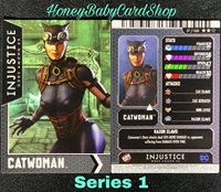 Injustice Arcade Series 1 OUT OF PRINT carte 1 régime Catwoman HOLOFOIL