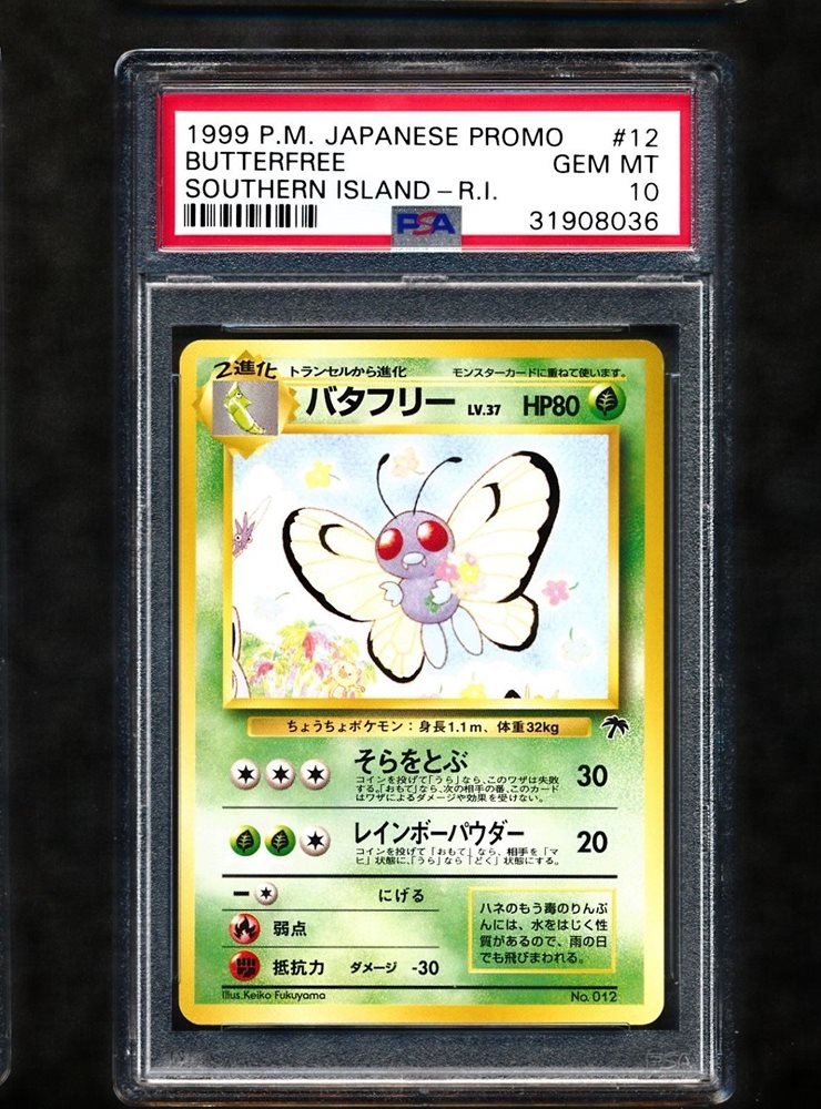 Psa 10 Butterfree 12 Southern Islands Japanese Promo G