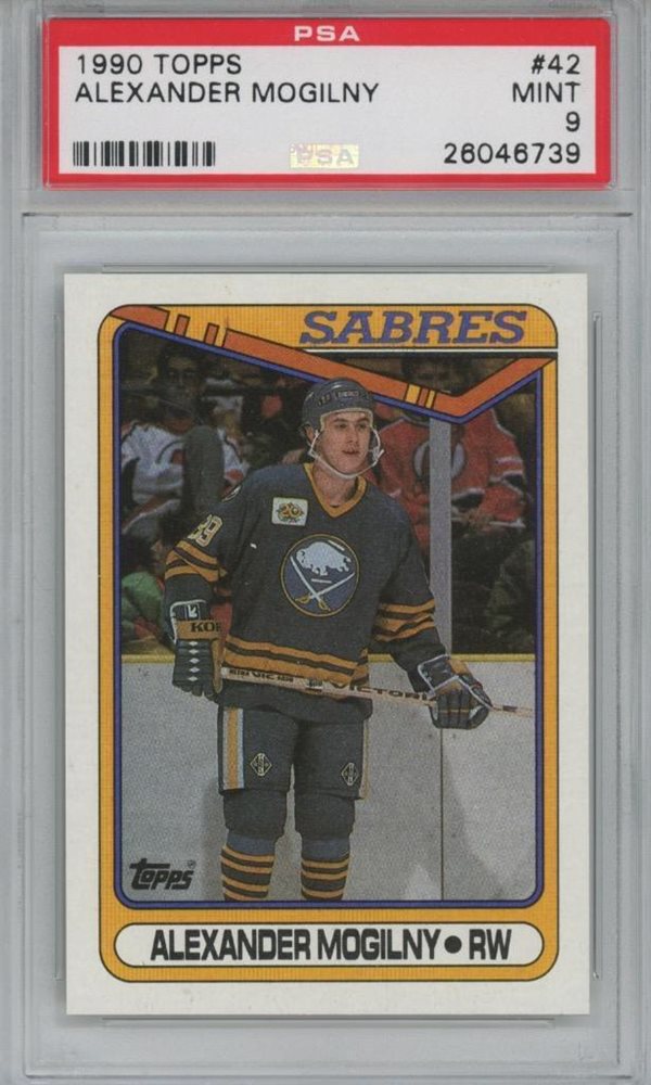 1990 UPPER DECK #24 ALEXANDER MOGILNY RC SABRES PSA 10 H3700135-665 - 4  Sharp Corners