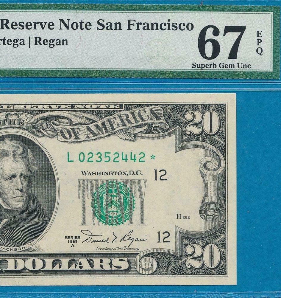 2004A $10 FRN Federal Reserve Star Note San Francisco PMG Superb Gem UNC 67 EPQ