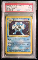 QUAPPO POLIWRATH Pokemon GERMAN PSA 9 MINT 1st Ed Base Set Holo Card 13//102