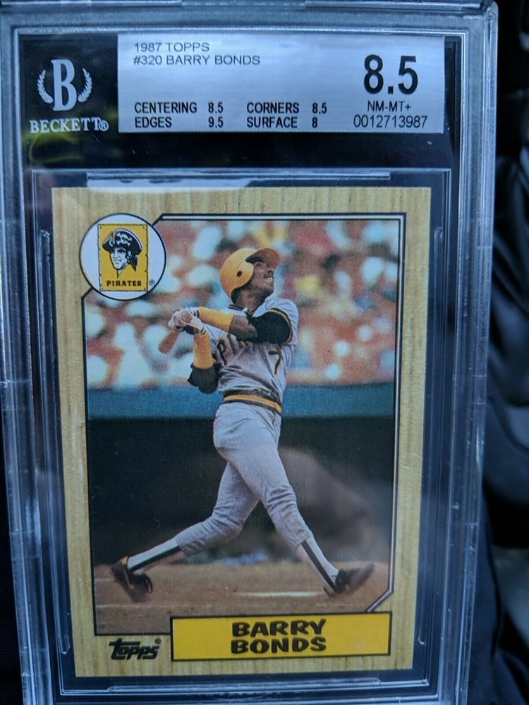 Sold at Auction: (Mint) 1987 Topps Barry Bonds Rookie #320