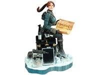 lara croft snow day statue