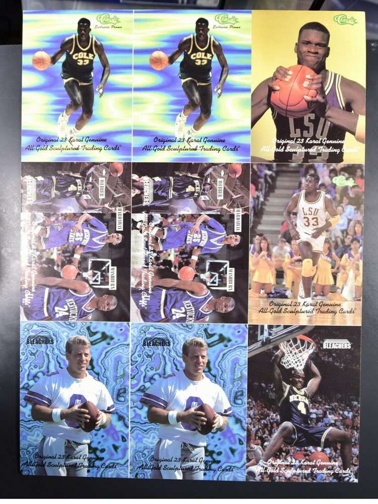 1994 Classic Basketball Cards Uncut Sheet Shaq Shaquill