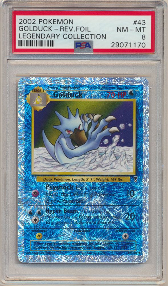 PSA 8 Pokemon Legendary Collection Reverse Holo Golduck