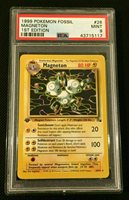 Magneton 26//62 Mint Pokemon Fossil Set 1st Edition Rare Card