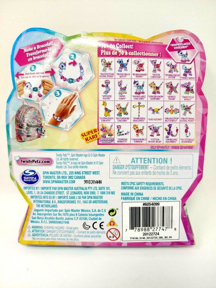 Tordu Petz "Snow-flakez LICORNE" NEW IN BOX series 4 Tordu Petz "Snow-flakez LICORNE" NEW IN BOX series 4