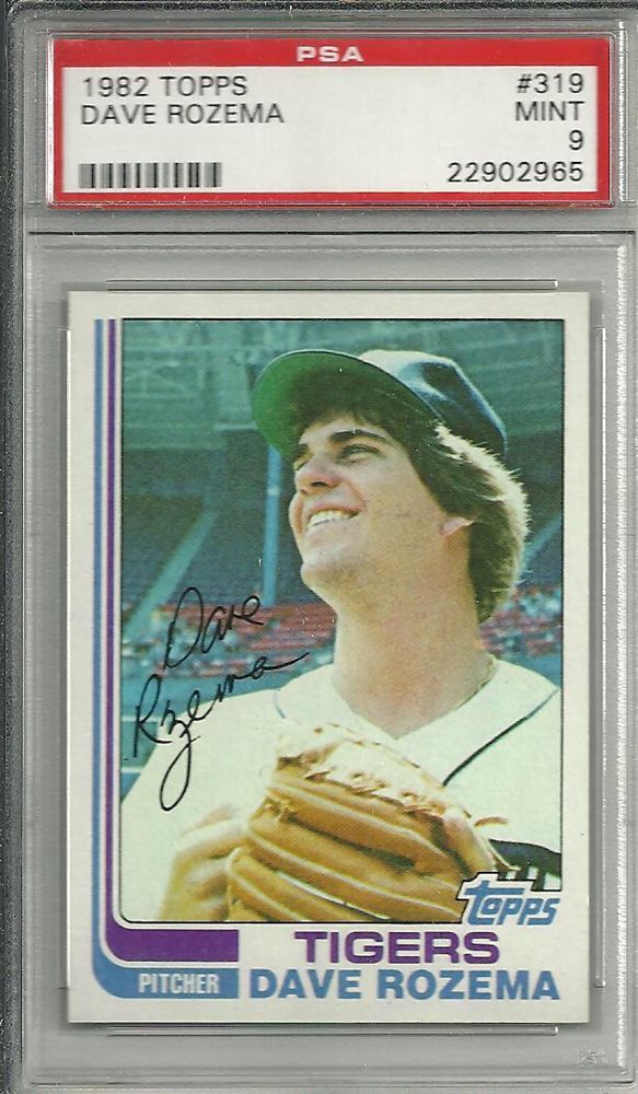 Auction Prices Realized Baseball Cards 1982 TOPPS Dave Rozema