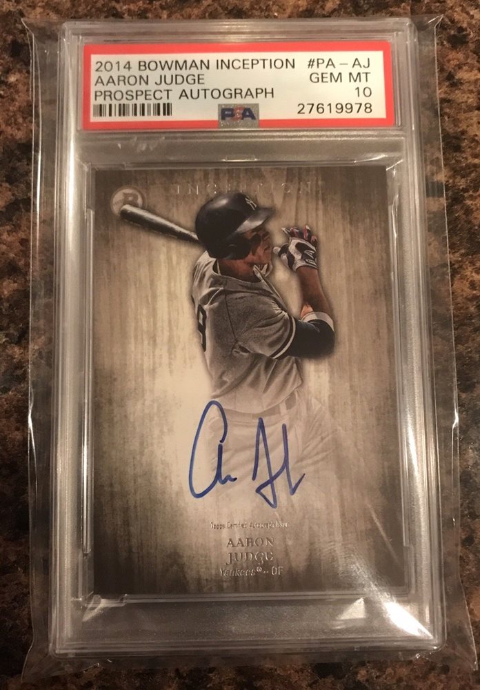 Aaron Judge auto 2015 直筆サイン Inception 【公式通販】