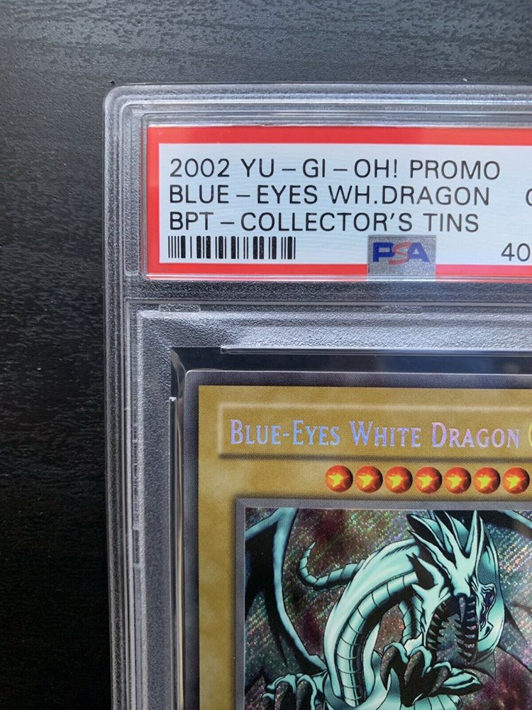 PSA 10 YuGiOh BlueEyes White Dragon BPT003 2002 Tin