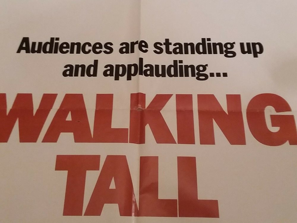 Vintage Original Movie Theater Poster Walking Tall 1973