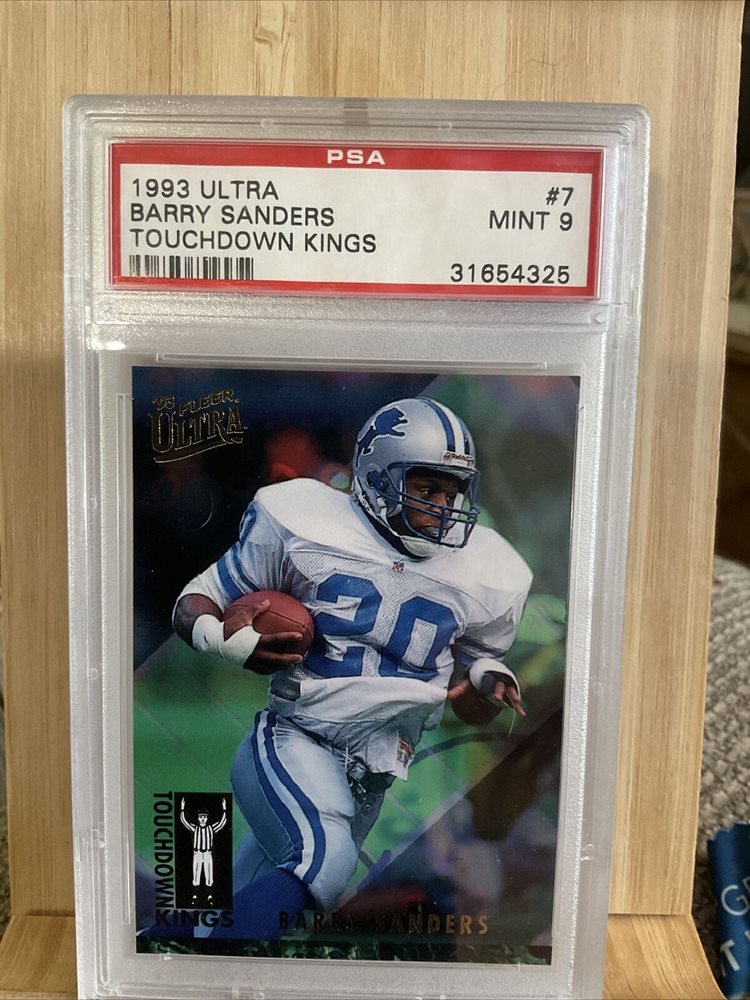 1993 BARRY SANDERS ULTRA TOUCHDOWN KINGS 7 PSA 9 LIONS