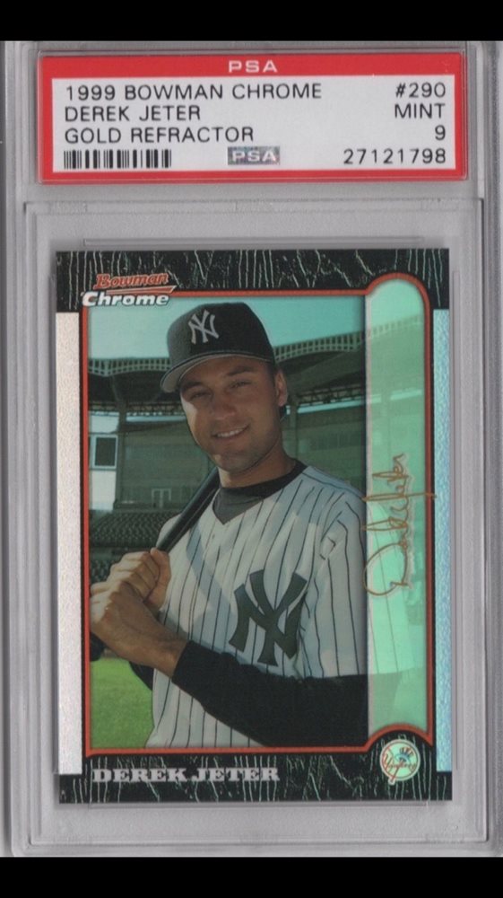 その他 DEREK JETER 1999 BOWMAN CHROME REFRACTOR 1999 Bowman Chrome Refractor Diamond Aces Derek Jeter NR-MT
