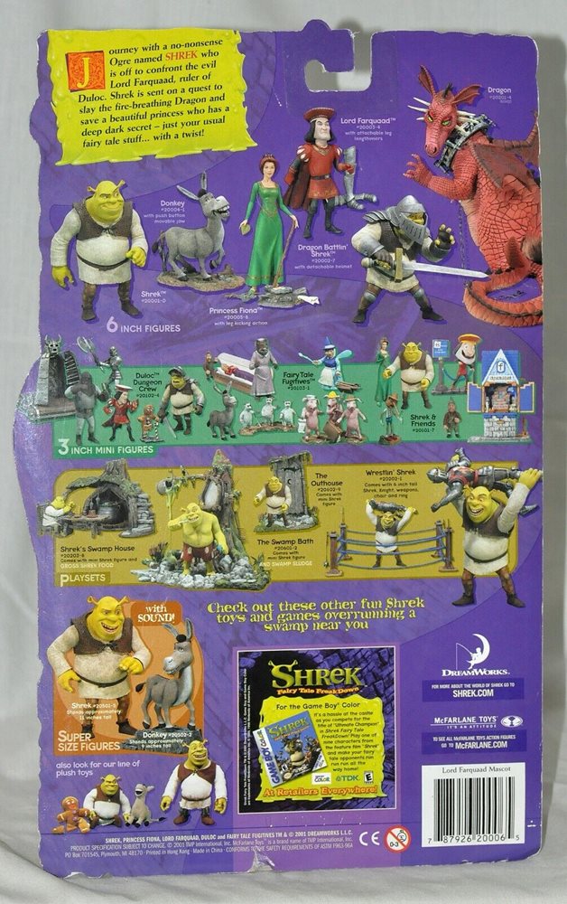 Shrek Lord Farquaad Mascot with Detachable Head Figure