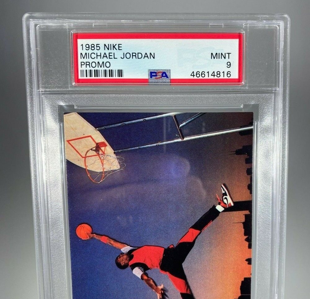 MICHAEL JORDAN PSA 9 1985 Jumpman Nike Sport Card # 466
