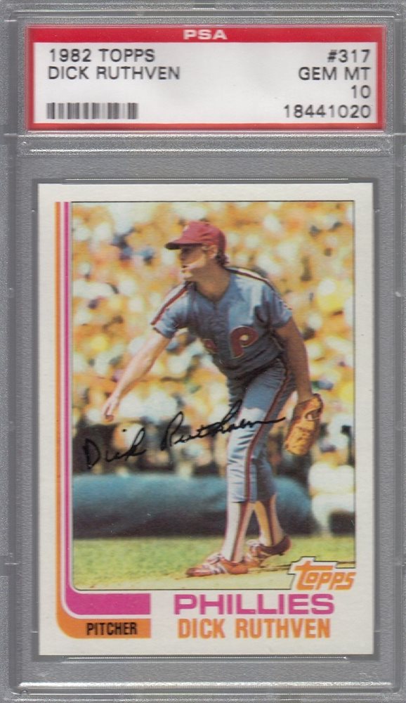 Auction Prices Realized Baseball Cards 1982 TOPPS Dick Ruthven
