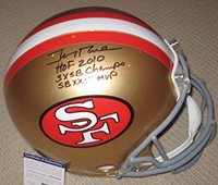 jerry rice signed helmet