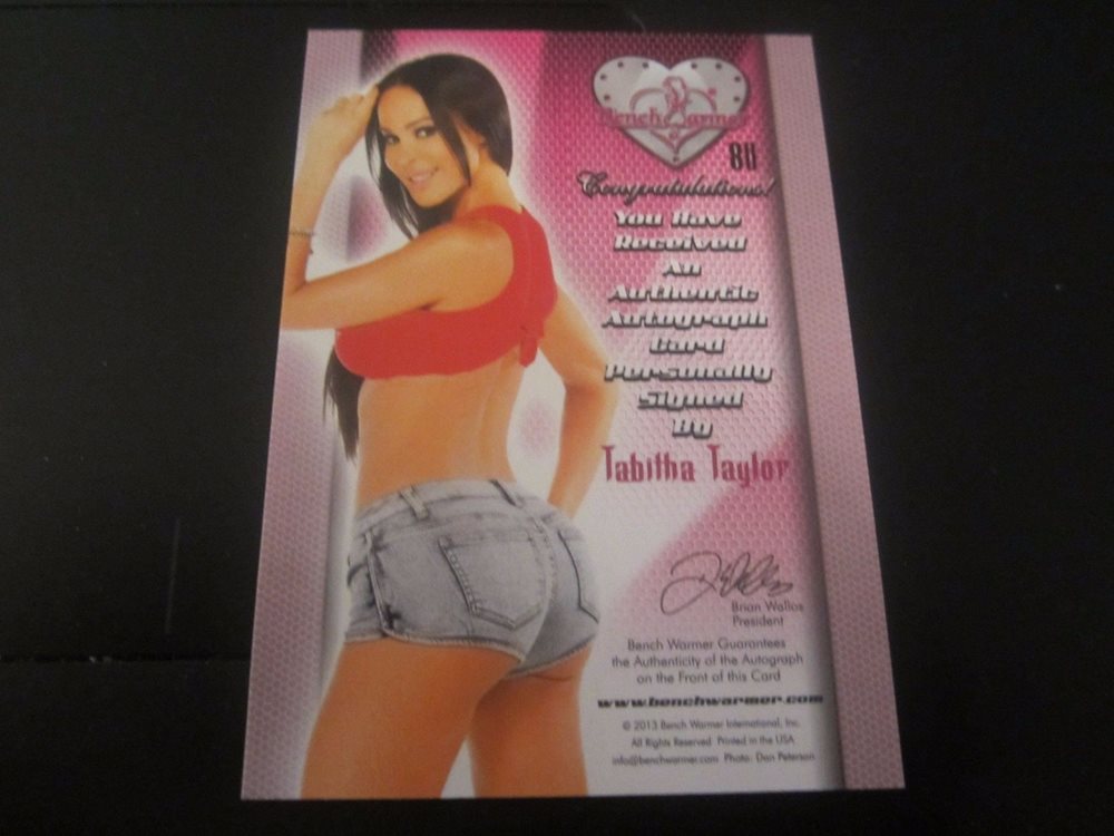Tabitha Taylor 80 2014 Bench Warmer Eclectic Autograph Auto Tabitha Taylor 80 2014 Bench Warmer Eclectic Autograph Auto