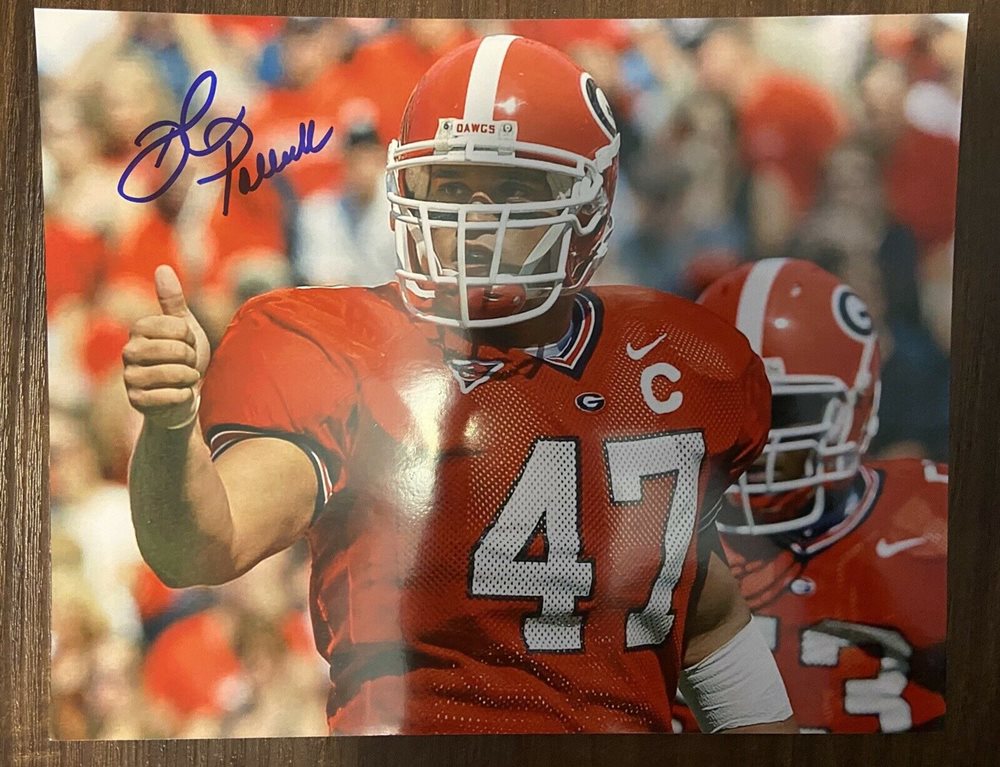 David Pollack signed 8x10 Georgia Bulldogs