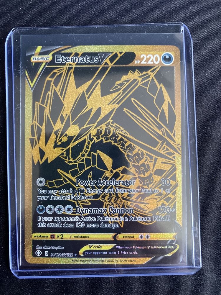 Eternatus V Gold Pokemon Shining Fates English Card S