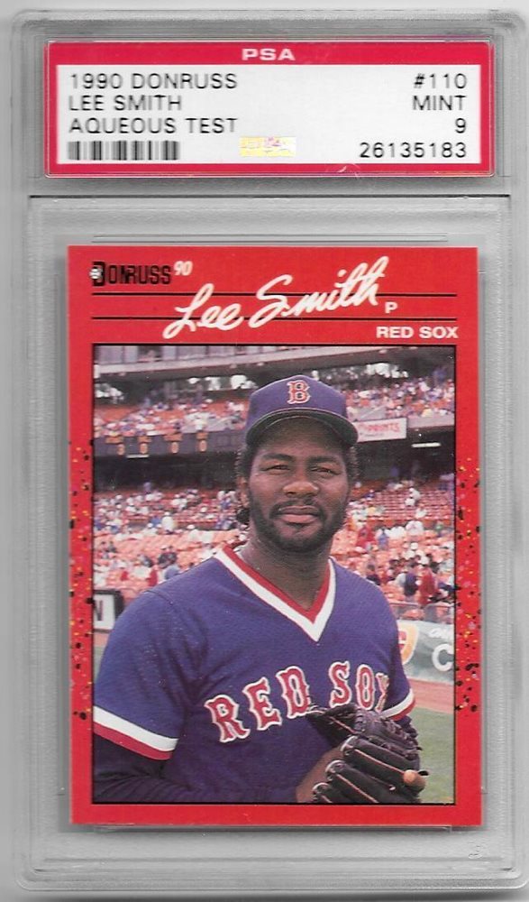 Auction Prices Realized Baseball Cards 1990 Donruss Aqueous Test Lee Smith